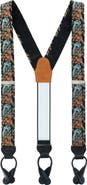 Trafalgar Birds of Paradise Floral Silk Suspenders