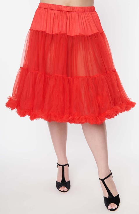 Plus Size Ruffled Petticoat Crinoline