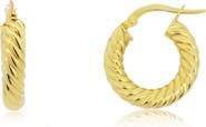 The Lovery Fine Jewelry Croissant Hoop Earrings