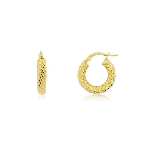 The Lovery Fine Jewelry Croissant Hoop Earrings In Gold