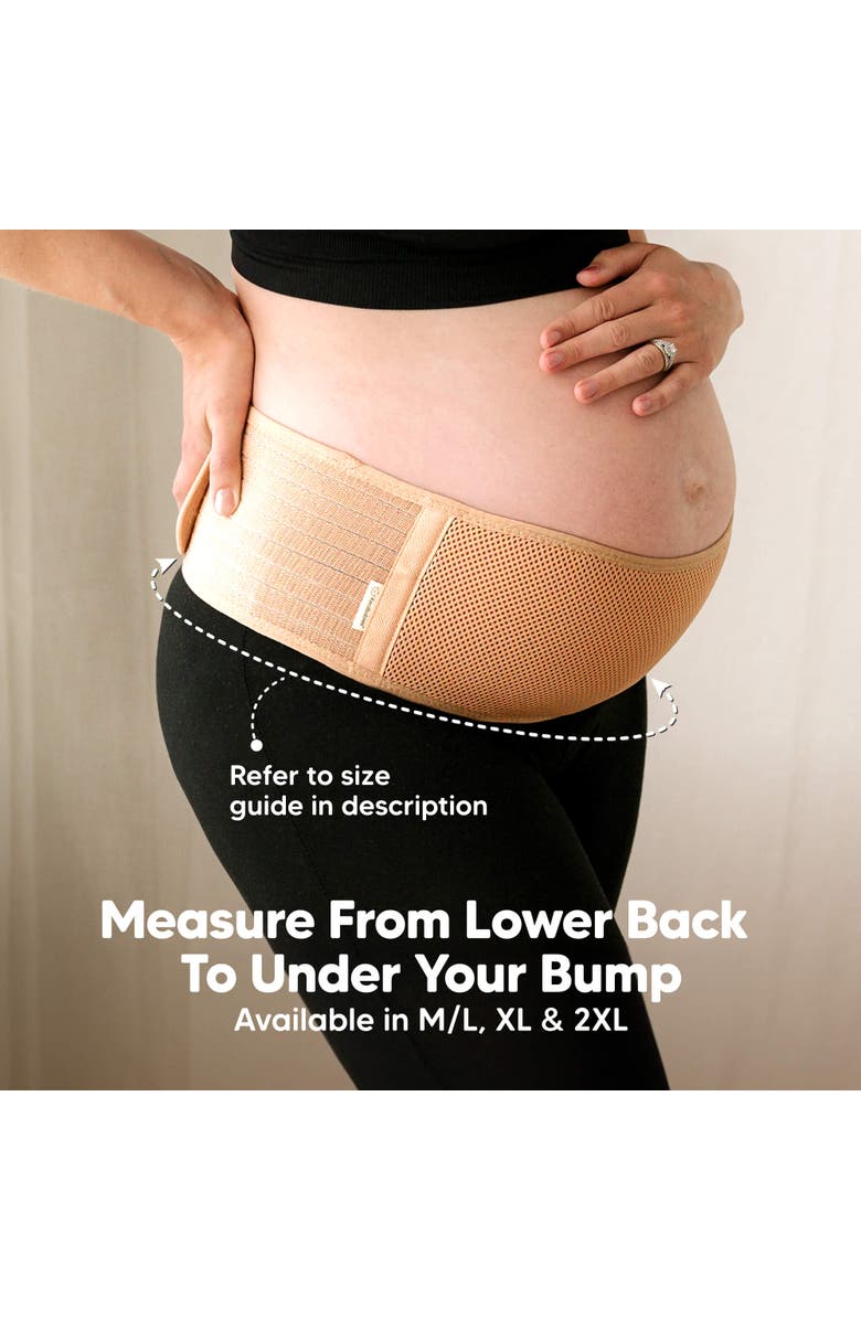 KeaBabies 2-Pack Ease Maternity Support Belt, Alternate, color, Black/ Ivory