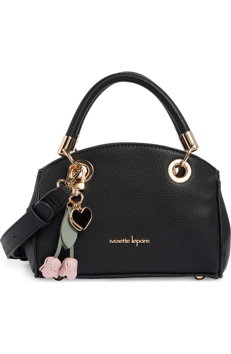 Nanette Lepore Josie Mini Convertible Satchel Bag, Main, color, Black