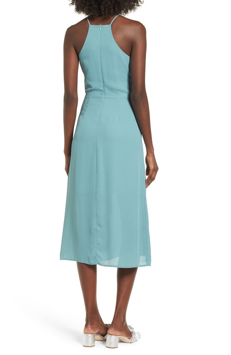 Dee Elly Knotted Waist Midi Dress, Alternate, color,