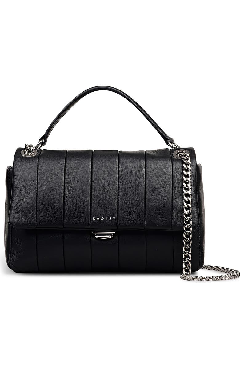 Radley Burton Way Quilted Flap Crossbody Bag, Main, color, Black