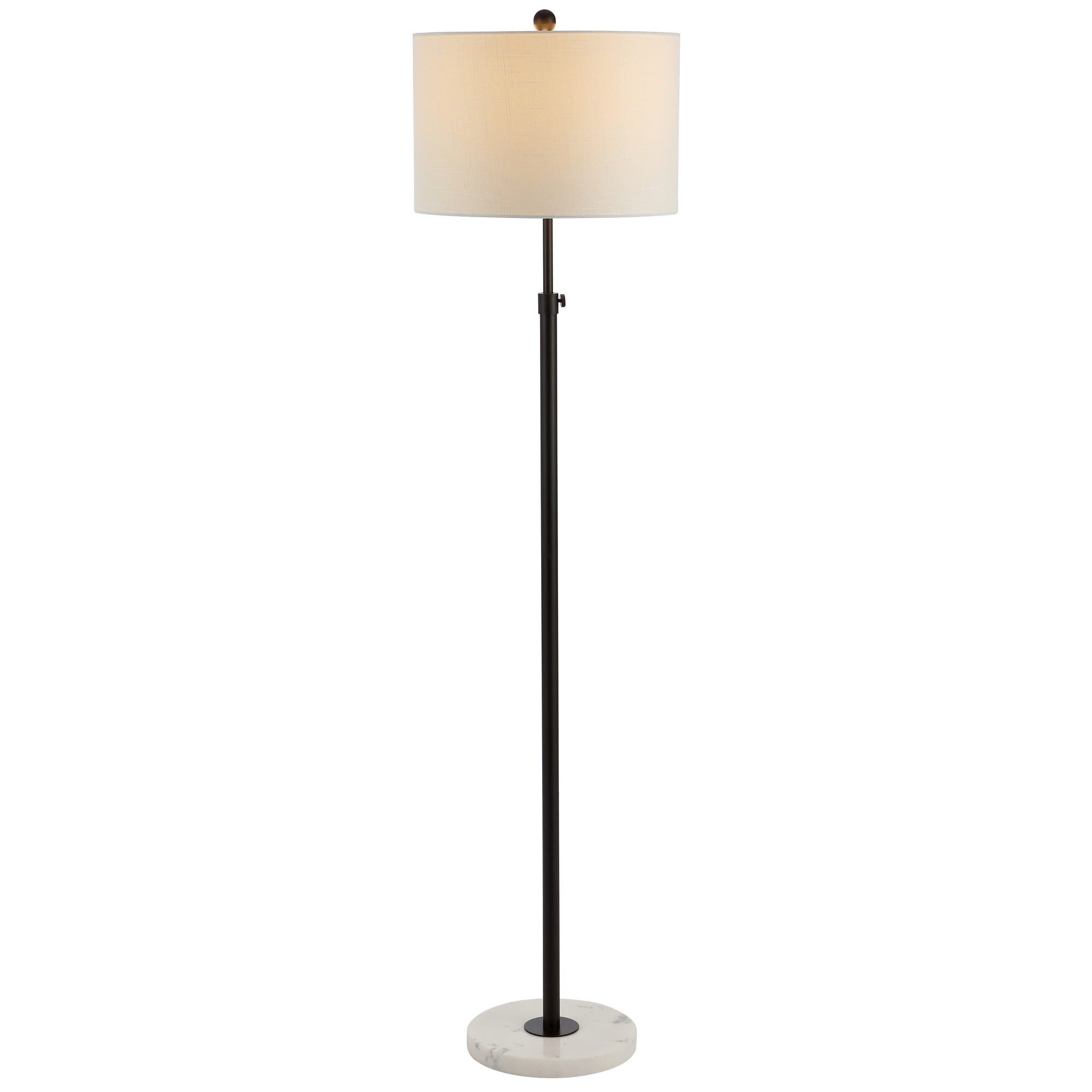 JONATHAN Y JONATHAN Y JUNE 65" ADJUSTABLE METAL/MARBLE LED FLOOR LAMP