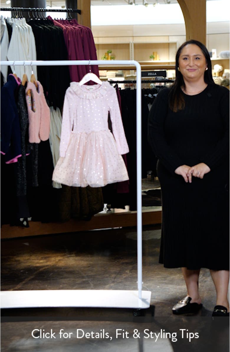 Kids' Rose Twirly Tulle Party Dress, sales video thumbnail