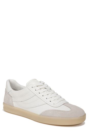 Vince Men's Oasis-m Leather Low-top Sneakers In Chk/horchata