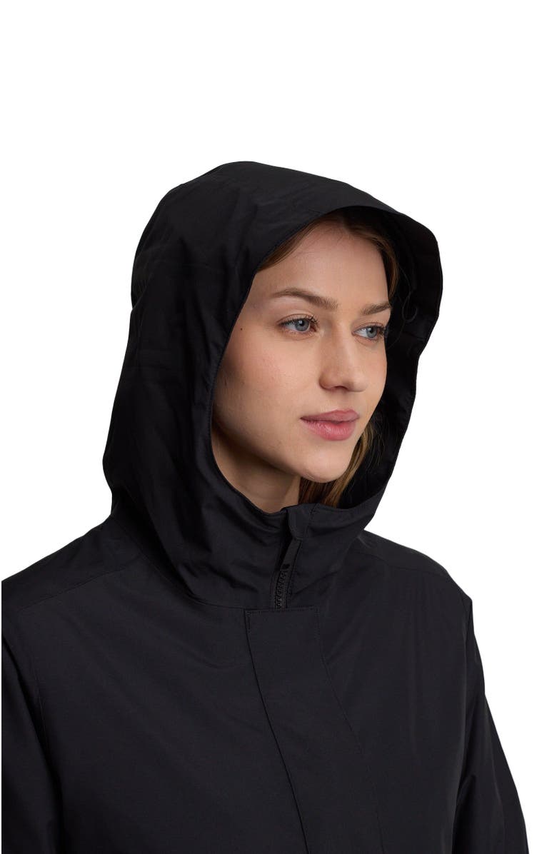 tentree Nimbus Long Rain Jacket, Alternate, color, Meteorite Black