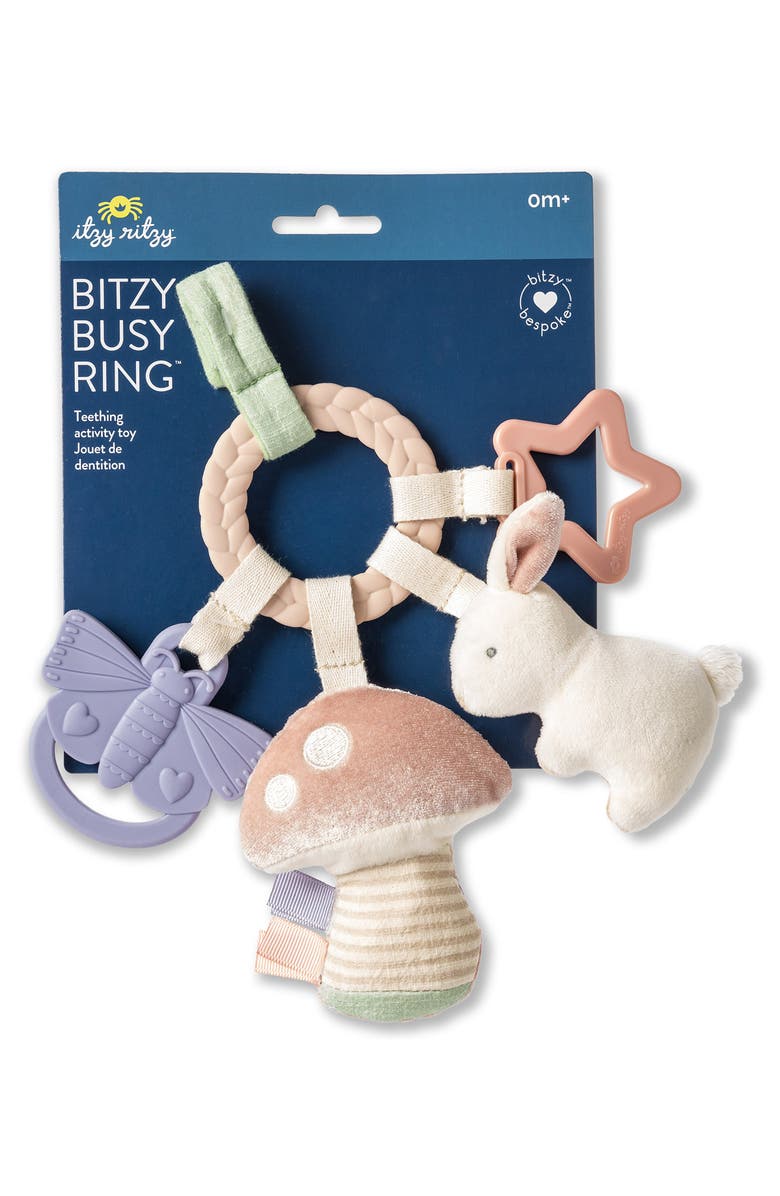 Itzy Ritzy Kids' Pastel Teether Busy Ring, Alternate, color, Pink