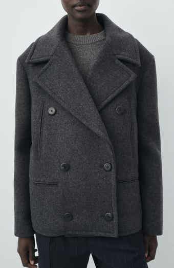 MANGO Selection Wool Blend Peacoat