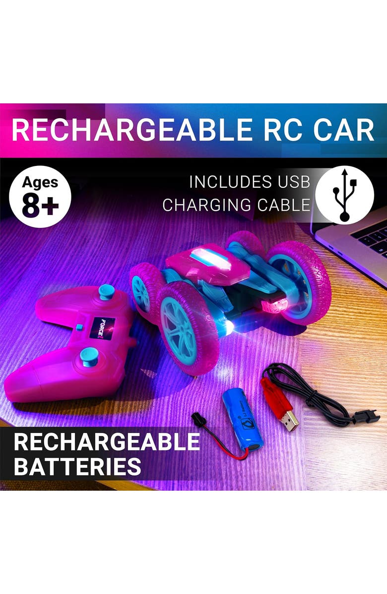 Force1 Tornado Pink LED Remote Control Car, Alternate, color, Pink