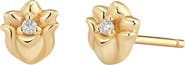 MADE BY MARY CZ Birth Flower Stud Earrings