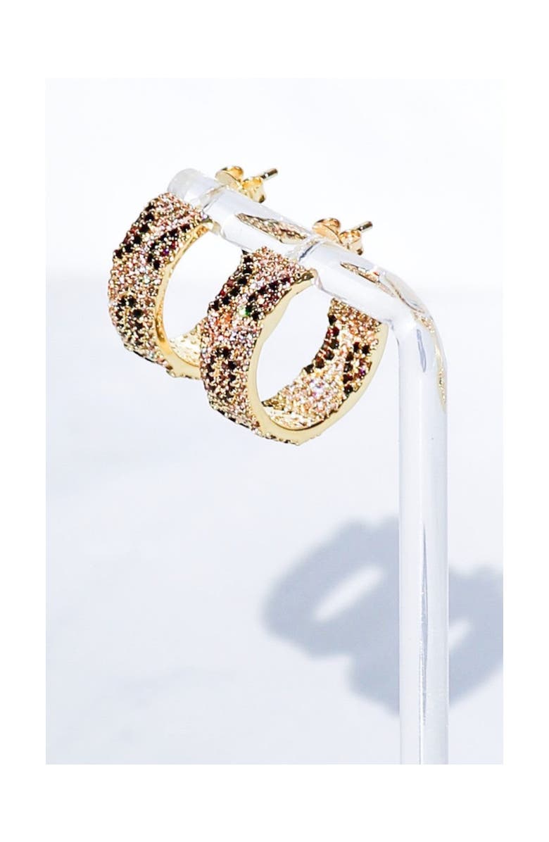 NATIVE GEM Maneater Leopard Hoops, Alternate, color, Leopard Maneater