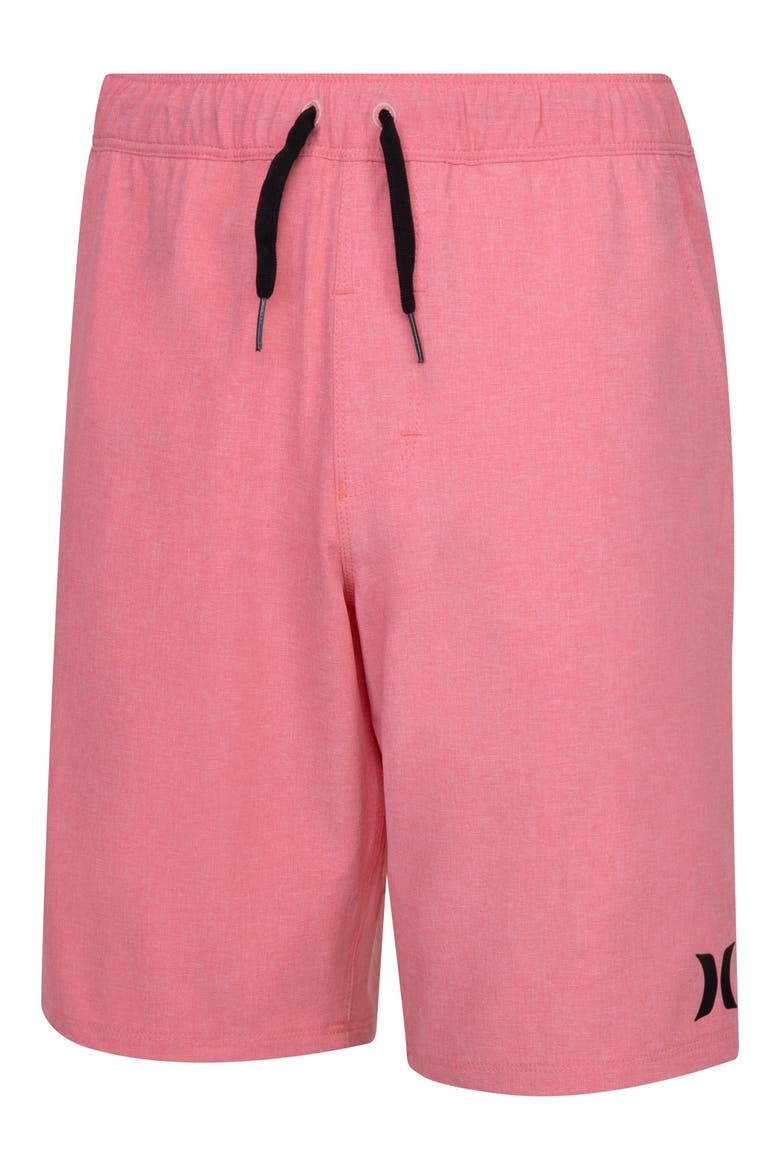 Kids' Stretch Heathered Hybrid Shorts, Alternate, color, AFAFADED C