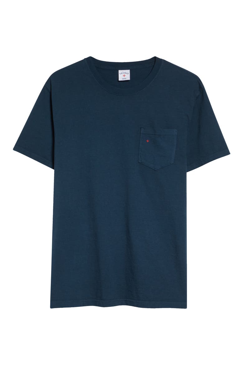 Core Logo Pocket T-Shirt, Alternate, color, EMERALD PIGMENT DYE