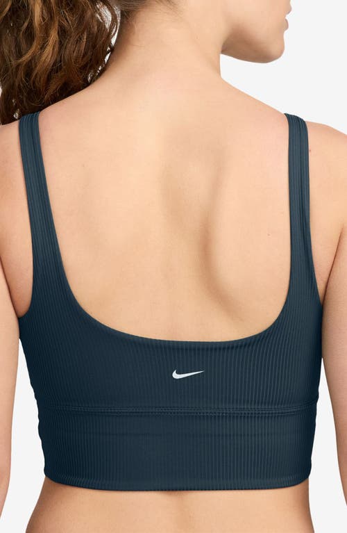 Nike Zenvy Rib Dri-fit Longline Sports Bra