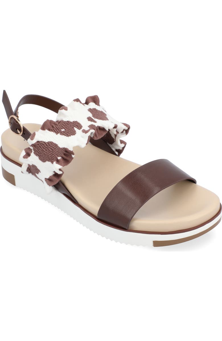 Journee Collection Riya Sandal, Main, color, Brown