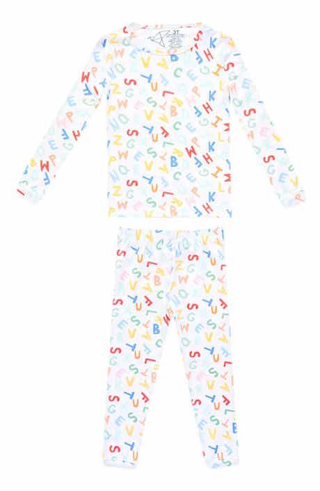 Copper Pearl Kids' Webster Fitted Long Sleeve Two-Piece Pajamas