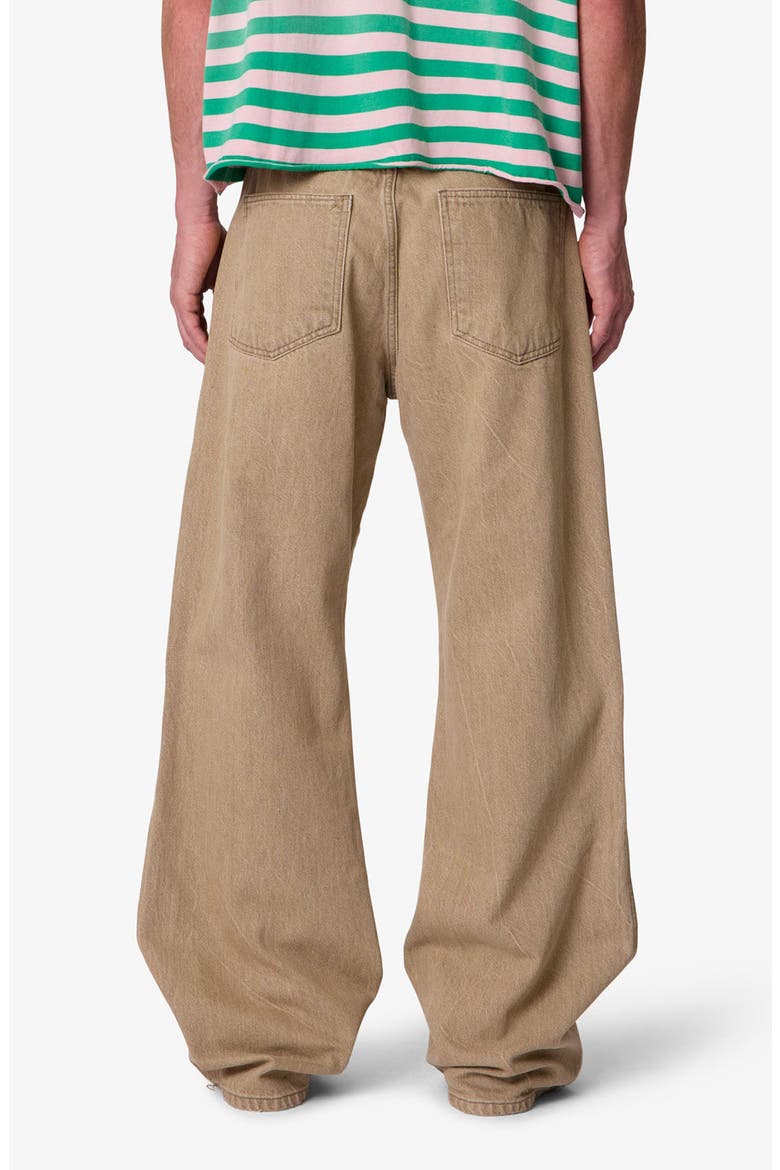 Washed Kick Flare Jeans, Alternate, color, KHAKI