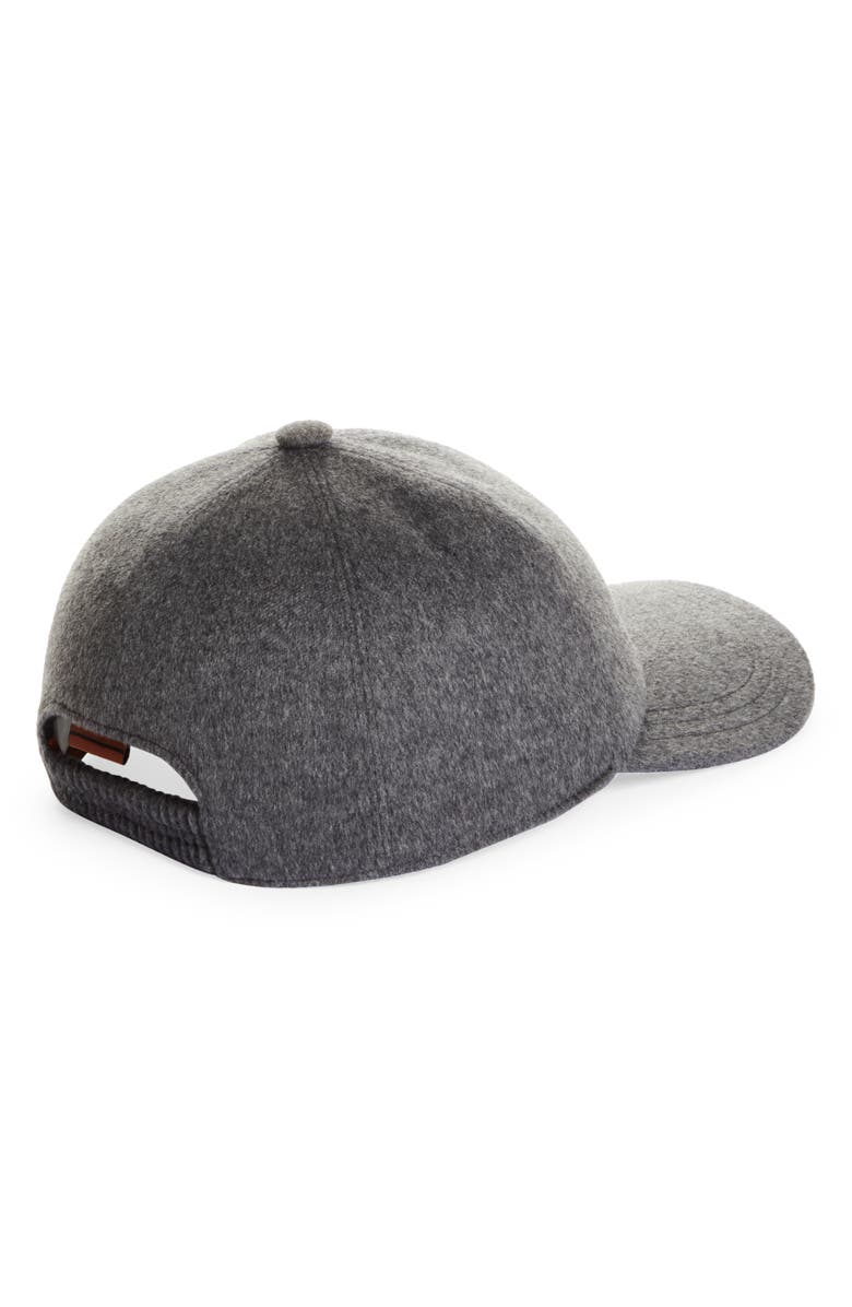 ZEGNA Cashmere Baseball Cap, Alternate, color, Grey