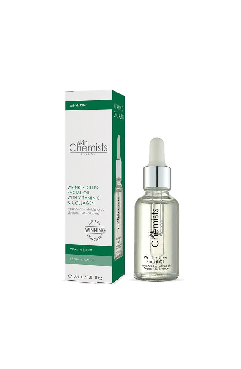 SKINCHEMISTS Wrinkle Killer Facial Oil 30ml, Main, color, 