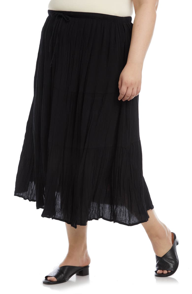 Karen Kane Tiered Midi Skirt, Alternate, color, 