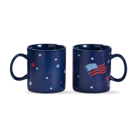 Fireworks Heat Changing Mug - Summer Blue Ceramic Drinkware