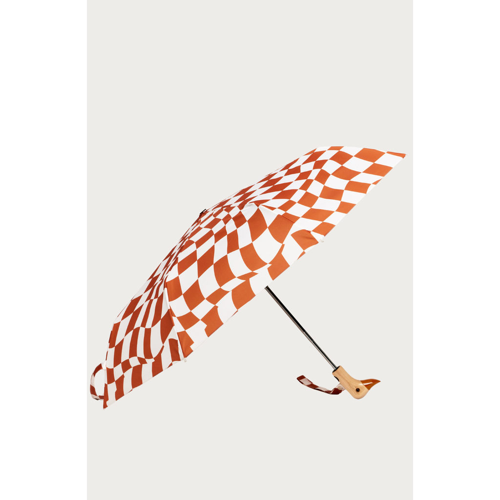 Original Duckhead Eco-friendly Compact Duck Umbrella In Brown