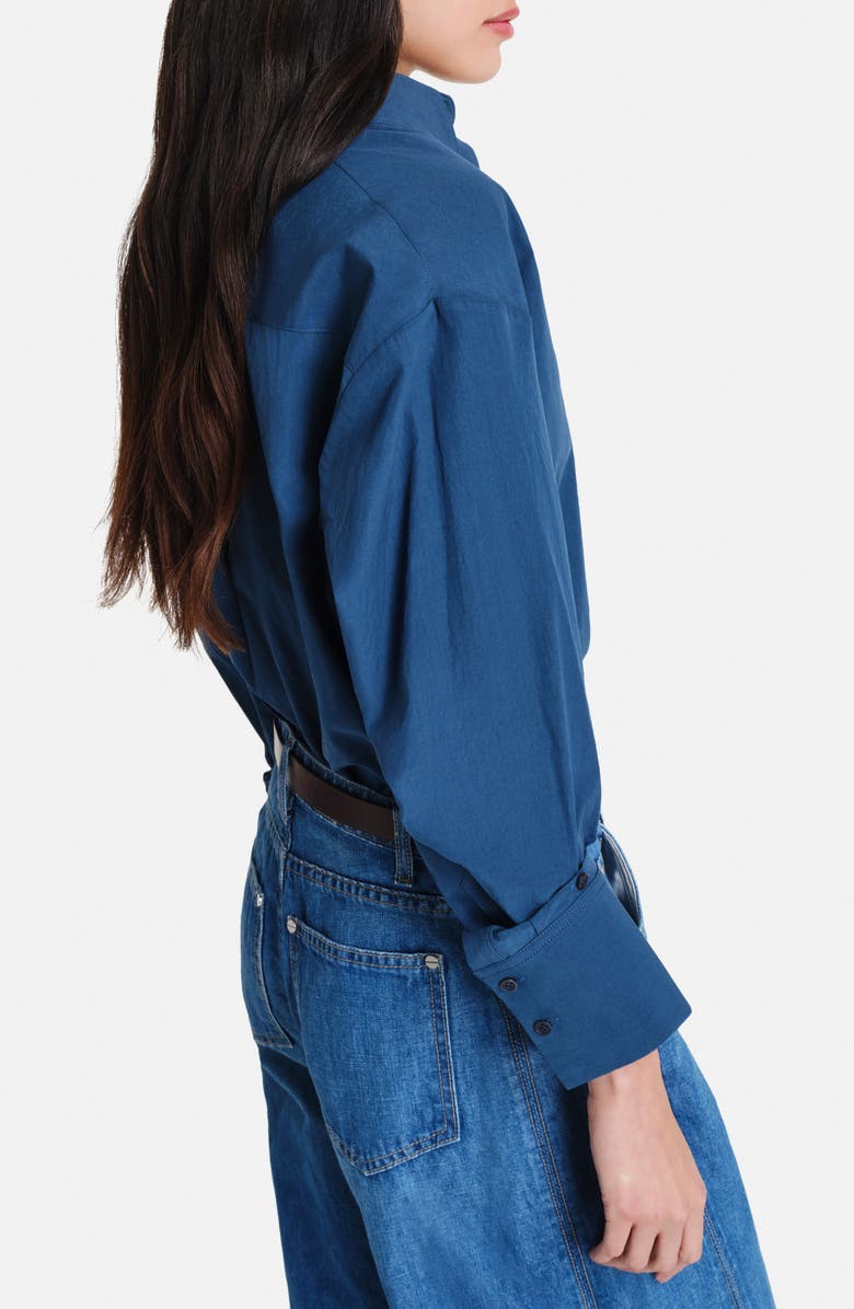 TWP J.D. Cotton Shirt, Alternate, color, Blue Wing Teal