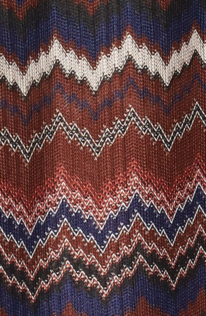 Topman Chevron Short Sleeve Button-Up Knit Camp Shirt, Alternate, color,