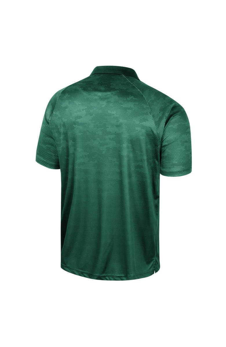 COLOSSEUM Men's Colosseum Green Baylor Bears Honeycomb Raglan Polo, Alternate, color, Green