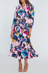 Elie Tahari The Mila Floral Midi Dress
