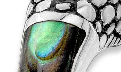 Samuel B. Abalone Snake Hoop Earrings In Multi