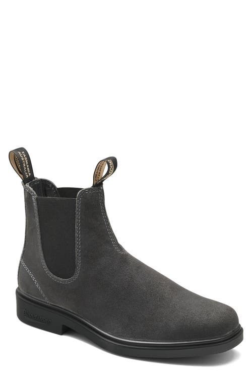 Blundstone Footwear Water Resistant Chelsea Boot in Steel Grey Suede 