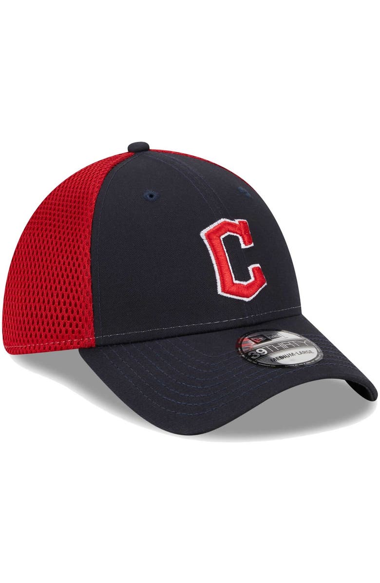 New Era Men's New Era Navy Cleveland Guardians Team Neo 39THIRTY Flex Hat, Alternate, color, Navy