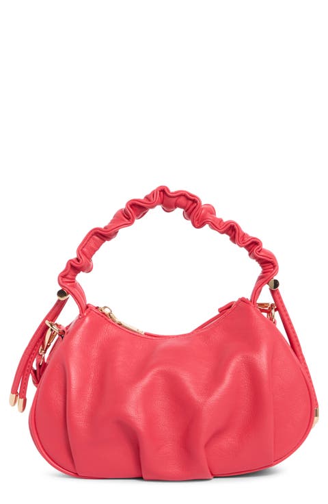 Scrunched Handle Crossbody Bag