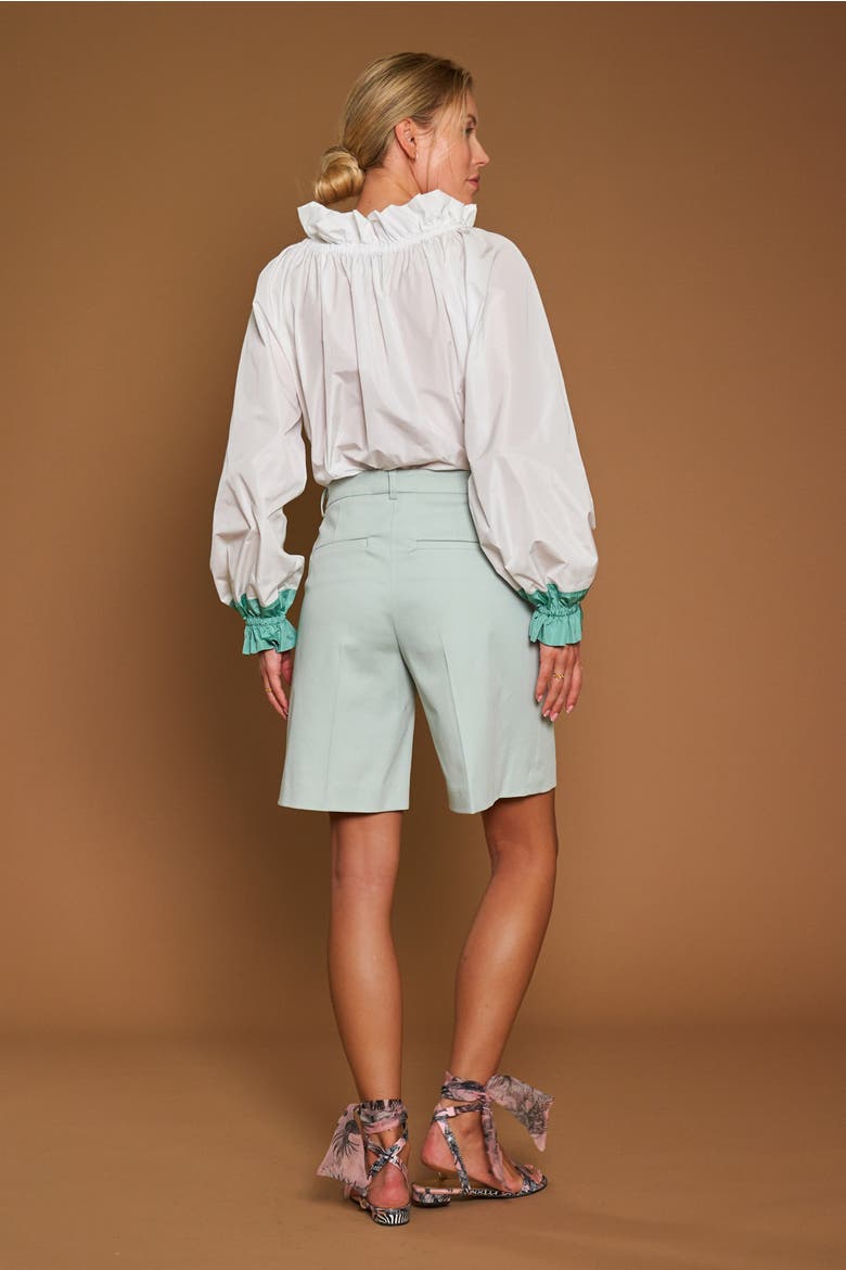 Wide Leg Sorts With Pockets, Alternate, color, Mint