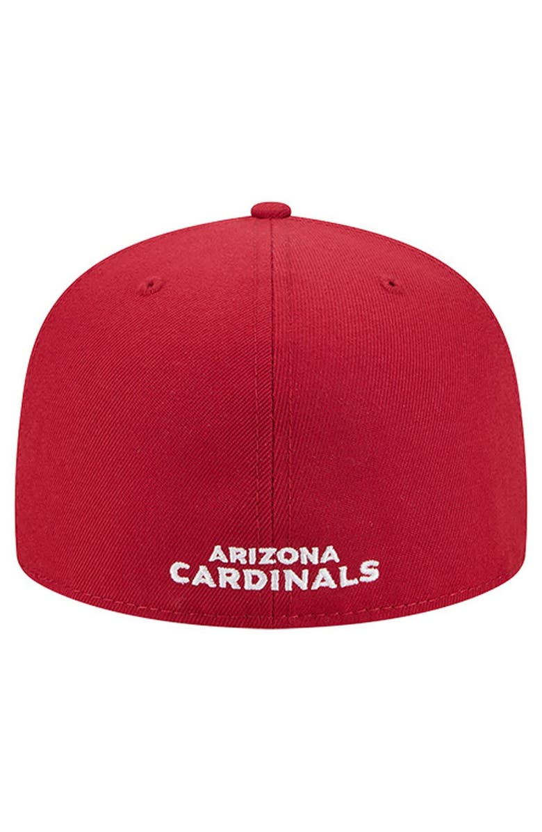 New Era Men
s New Era  Cardinal Arizona Cardinals Overlap Wordmark 59FIFTY Fitted Hat, Alternate, color, Cardinal
