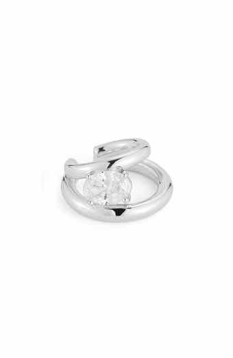 Double Row Cubic Zirconia Ear Cuff