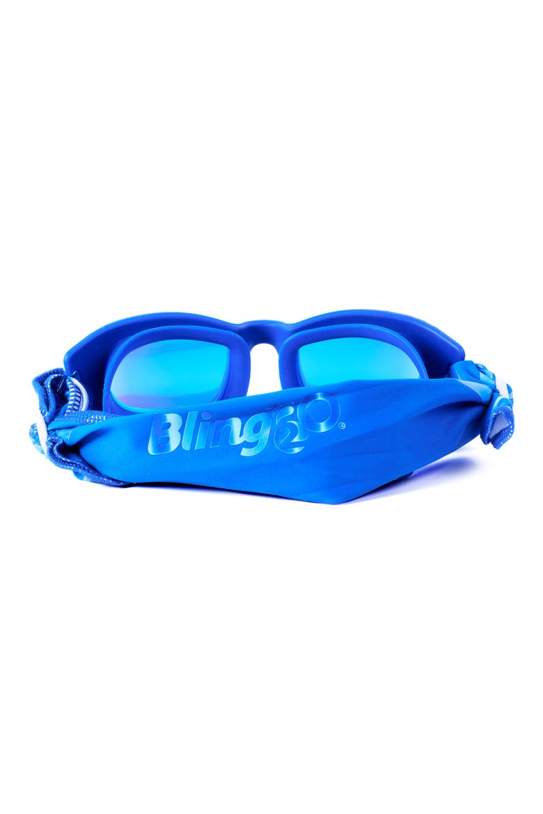 Kids' Fabric Strap Swim Goggles, Alternate, color, BLUE