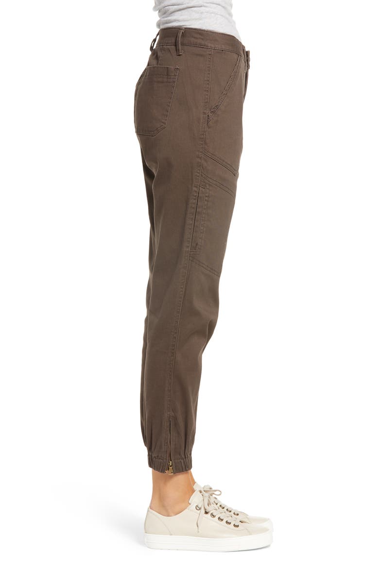 'Ab'Solution High Waist Stretch Cotton Joggers, Alternate, color, MR MUSHROOM