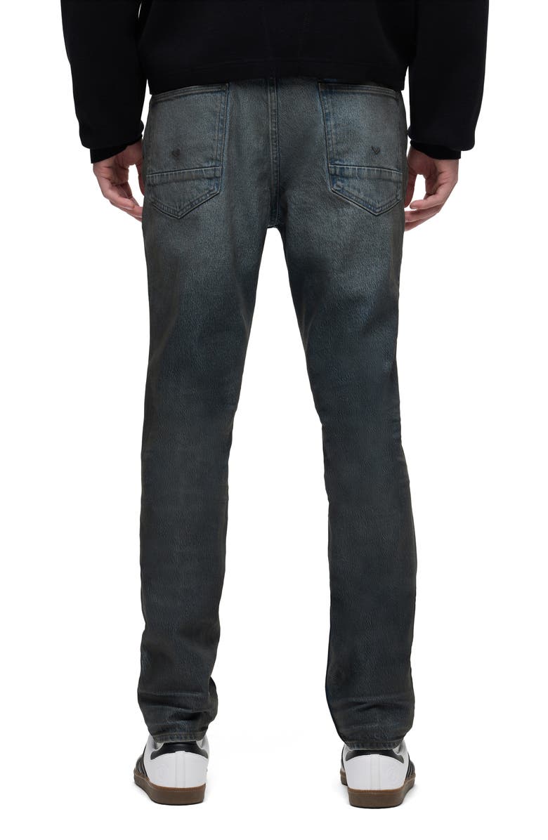 Hudson Jeans Zack Skinny Fit Jeans, Alternate, color, Coated Charcoal