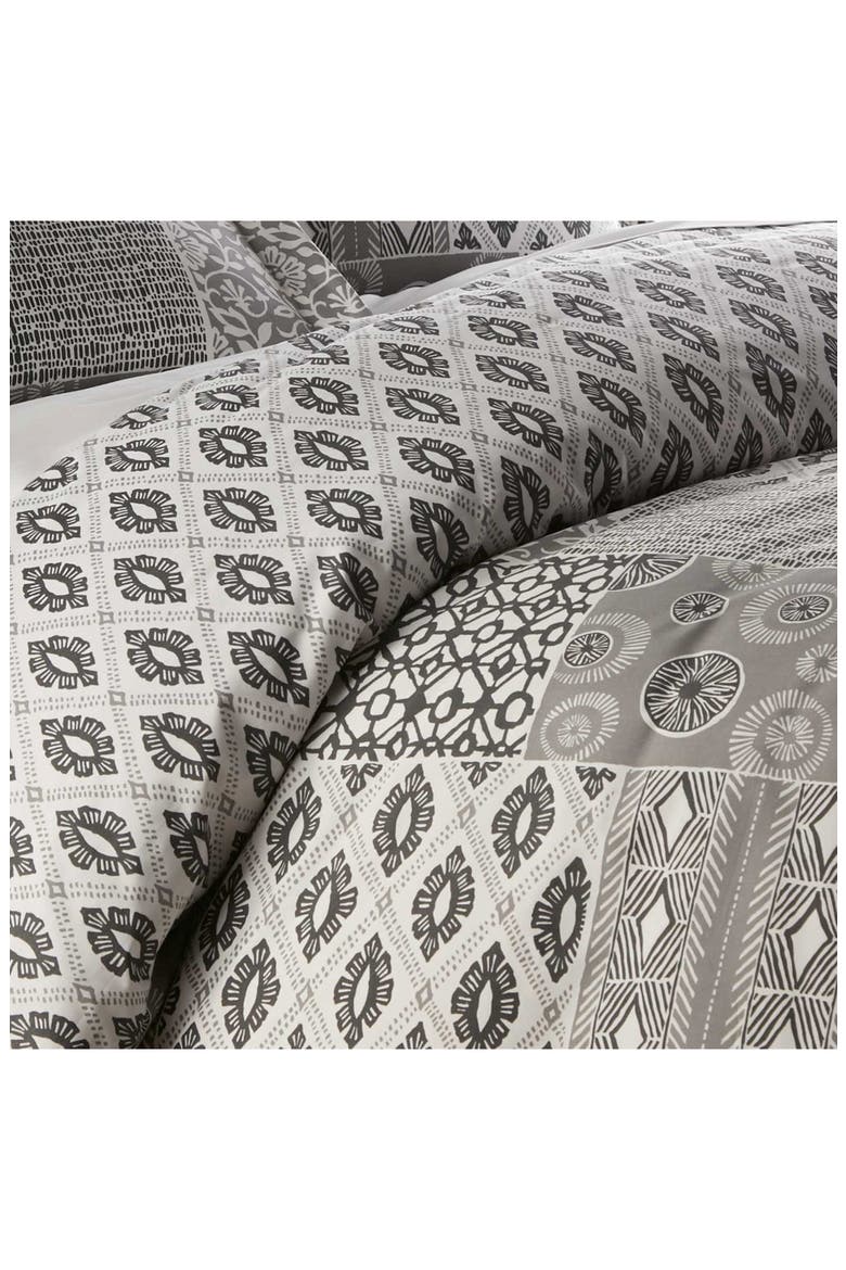 Luxury Premium Collection Oversized Comforter Set, Alternate, color, GLOBAL PATCH GREY