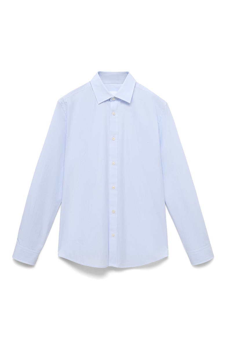 Stripe Slim Fit Button-Up Shirt, Alternate, color, SKY BLUE