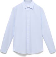 MANGO Stripe Slim Fit Button-Up Shirt