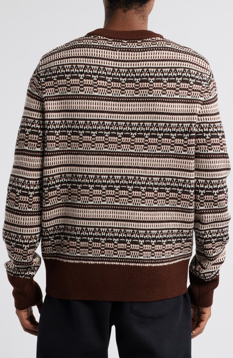 PUMA x The Brooklyn Circus Stripe Wool Blend V-Neck Sweater, Alternate, color,