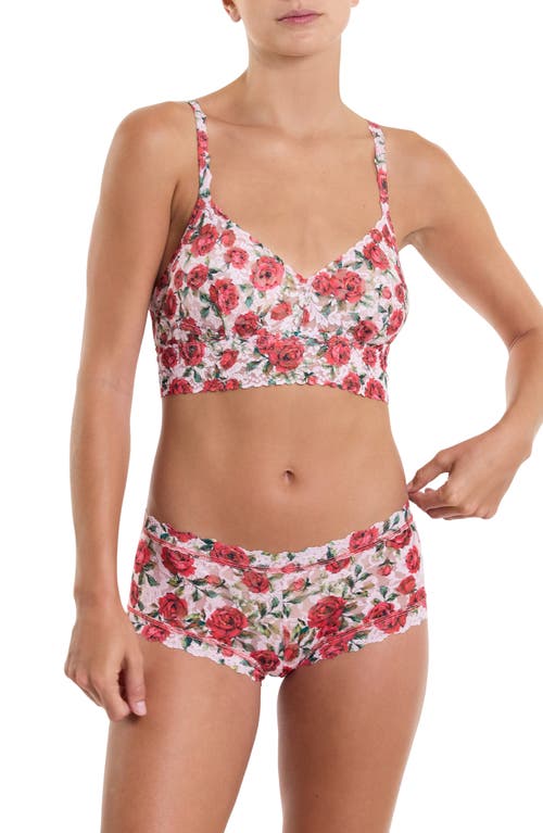 Hanky Panky Printed Signature Lace Boyshorts In Lots Of Love