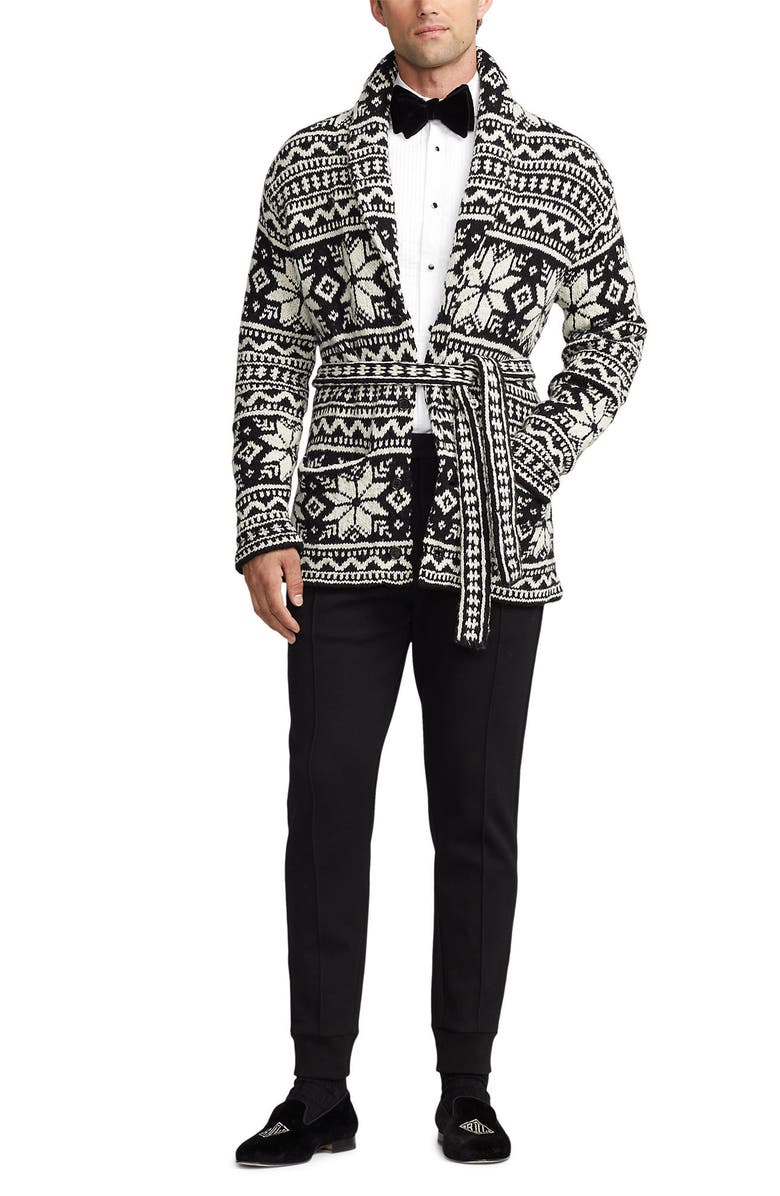 Ralph Lauren Purple Label Velveteen Bow Tie, Alternate, color,