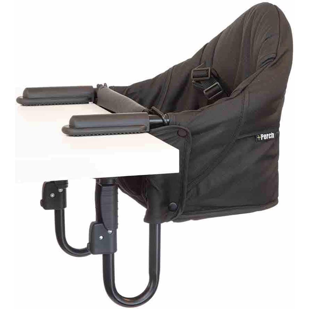 Guzzie and Guss Perch Portable Hook-On Baby Highchair - Compact, Travel-Friendly & Fits Most Tables in Black  product
