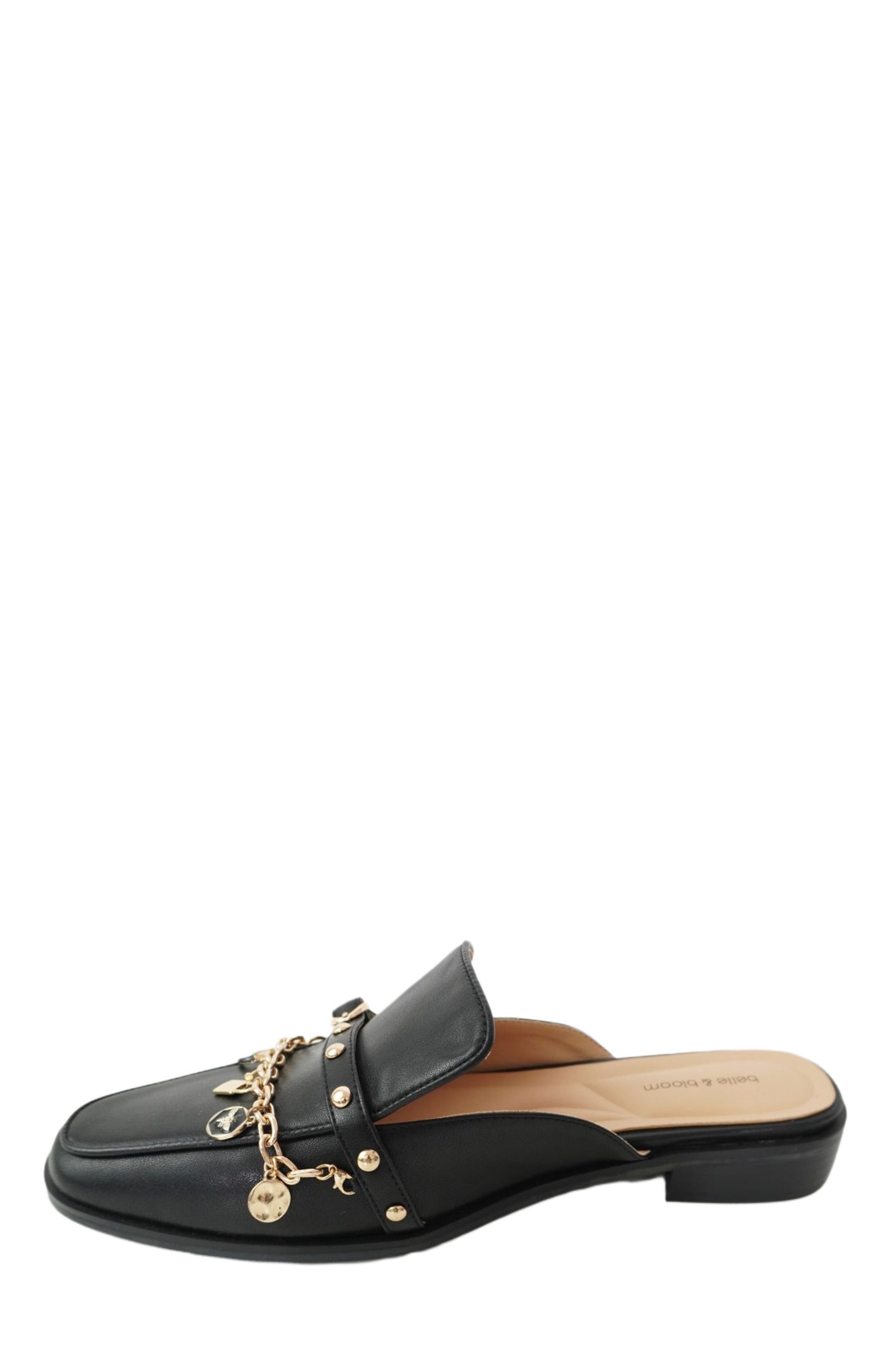 Belle & Bloom How It Feels Charm Loafer Mule, Main, color, Black